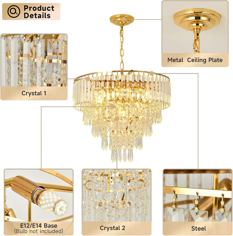 Modern Crystal Chandelier φ Pendant Light Contemporary