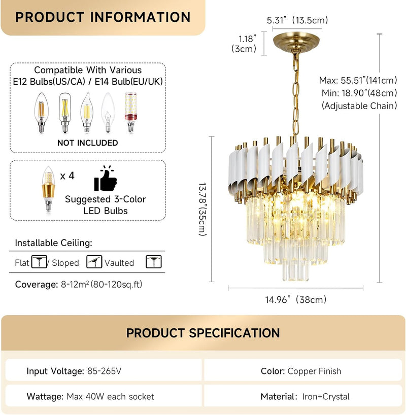 Modern Crystal Chandelier φ Pendant Light Contemporary