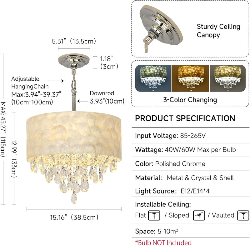 Modern Crystal Chandelier φ Pendant Light Contemporary