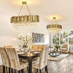 Modern Crystal Chandelier Pendant Light Fixtures Small Lighting