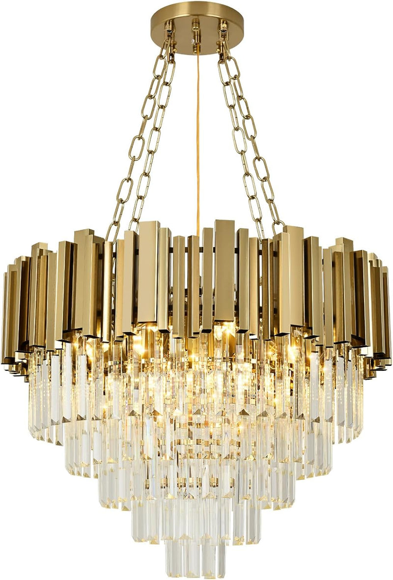 Modern Crystal Chandelier Pendant Light Fixtures Small Lighting