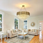 Modern Crystal Chandelier Pendant Light Fixtures Small Lighting
