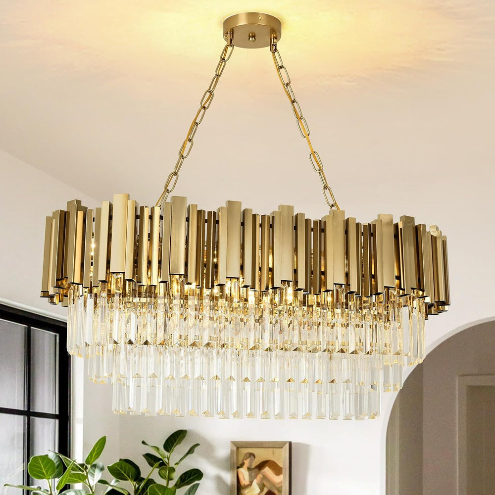 Modern Crystal Chandelier Pendant Light Fixtures Small Lighting