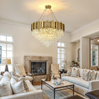 Modern Crystal Chandelier Pendant Light Fixtures Small Lighting