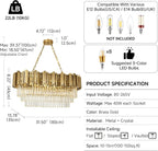 Modern Crystal Chandelier Pendant Light Fixtures Small Lighting