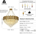 Modern Crystal Chandelier Pendant Light Fixtures Small Lighting