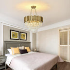 Modern Crystal Chandelier Pendant Light Fixtures Small Lighting