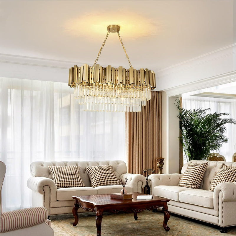 Modern Crystal Chandelier Pendant Light Fixtures Small Lighting