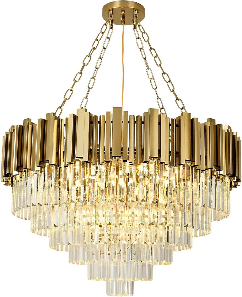 Modern Crystal Chandelier Pendant Light Fixtures Small Lighting