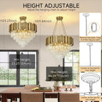 Modern Crystal Chandelier Pendant Light Fixtures Small Lighting