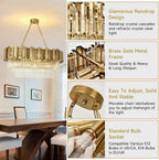 Modern Crystal Chandelier Pendant Light Fixtures Small Lighting