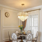 Modern Crystal Chandelier Pendant Round Light Fixture Hanging