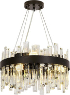 Modern Crystal Chandelier Round Pendant Lamp