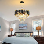 Modern Crystal Chandeliers 4-Tier K9 Round Light Fixture