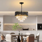 Modern Crystal Chandeliers 4-Tier K9 Round Light Fixture