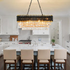 Modern Crystal Chandeliers 4-Tier K9 Round Light Fixture