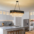 Modern Crystal Chandeliers 4-Tier K9 Round Light Fixture