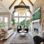 Modern Crystal Chandeliers 4-Tier K9 Round Light Fixture