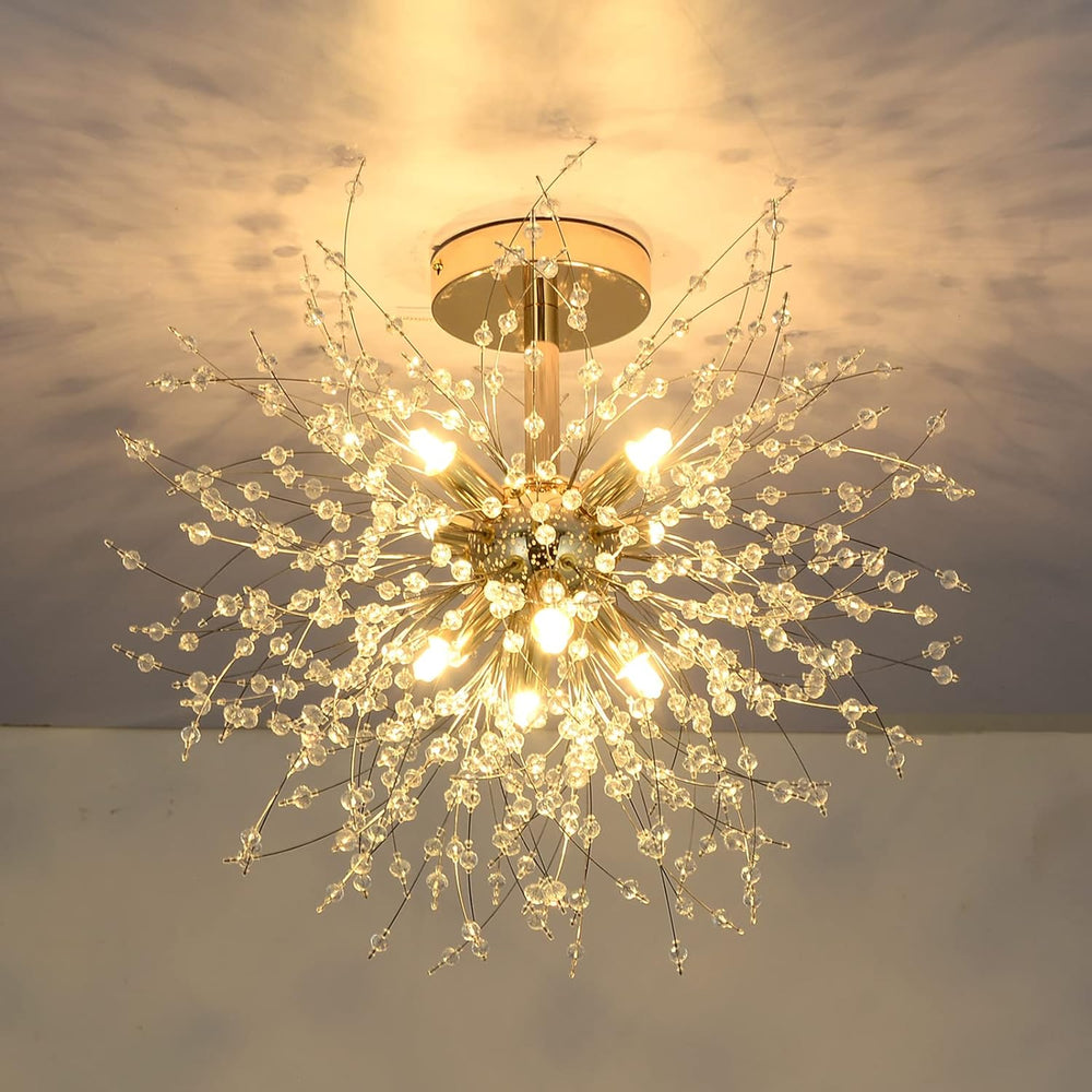 Modern Crystal Chandeliers Ceiling Light Firework Lights K9