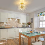 Modern Crystal Chandeliers Ceiling Light Firework Lights K9