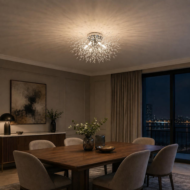 Modern Crystal Chandeliers Ceiling Light Fireworks Chandelider