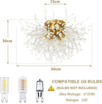 Modern Crystal Chandeliers Ceiling Light Fireworks Chandelider