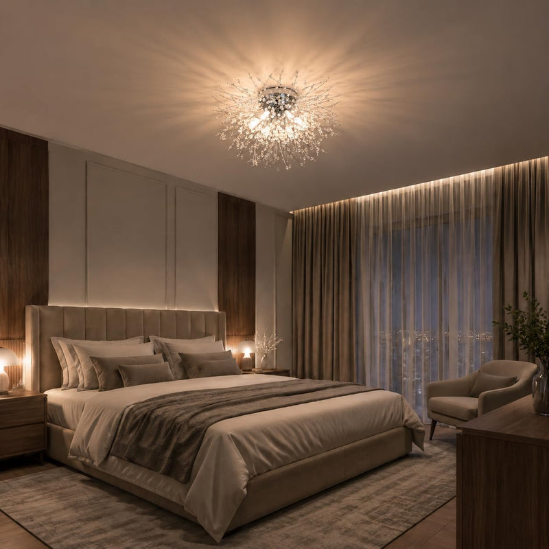 Modern Crystal Chandeliers Ceiling Light Fireworks Chandelider