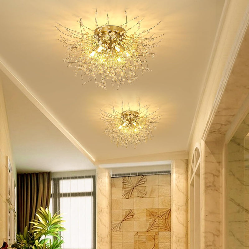Modern Crystal Chandeliers Ceiling Light Fireworks Chandelider