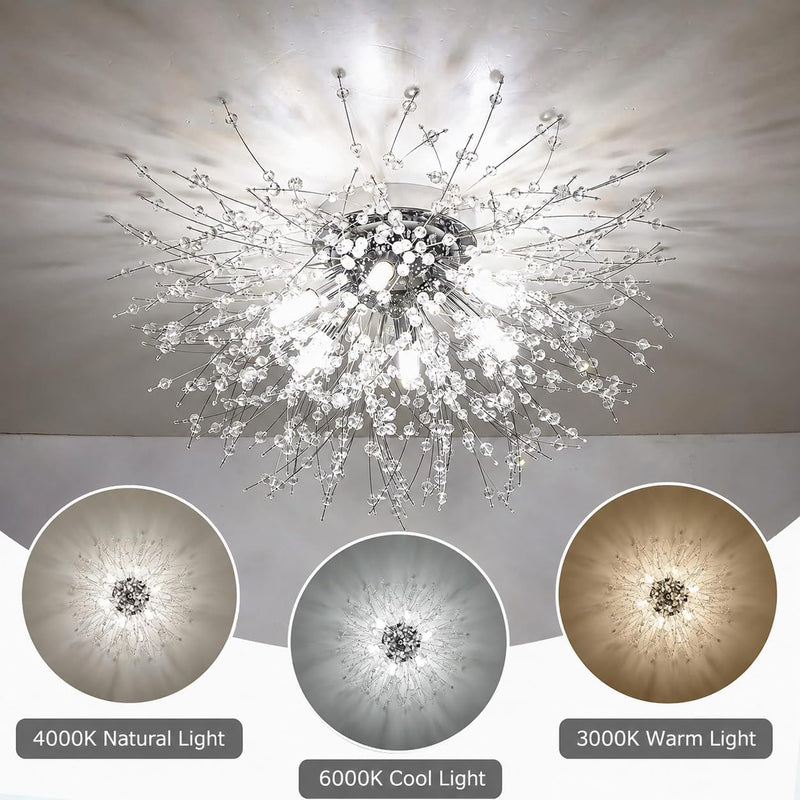 Modern Crystal Chandeliers Ceiling Light Fireworks Chandelider