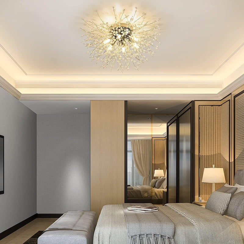 Modern Crystal Chandeliers Ceiling Light Fireworks Chandelider