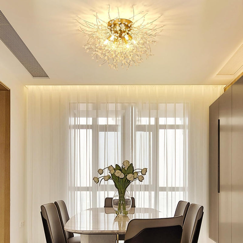 Modern Crystal Chandeliers Ceiling Light Fireworks Chandelider