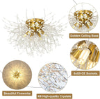 Modern Crystal Chandeliers Ceiling Light Fireworks Chandelider