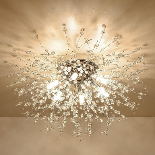 Modern Crystal Chandeliers Ceiling Light Fireworks Chandelider