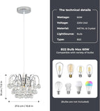 Modern Crystal Chandeliers Ceiling Light Lights Living Room