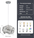 Modern Crystal Chandeliers Ceiling Light Lights Living Room