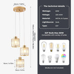 Modern Crystal Chandeliers Ceiling Light Lights Living Room