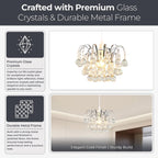 Modern Crystal Chandeliers Ceiling Light Lights Living Room