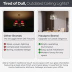 Modern Crystal Chandeliers Ceiling Light Lights Living Room