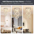 Modern Crystal Chandeliers Ceiling Light Lights Living Room