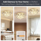 Modern Crystal Chandeliers Ceiling Light Lights Living Room