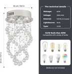Modern Crystal Chandeliers Ceiling Light Lights Living Room