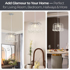 Modern Crystal Chandeliers Ceiling Light Lights Living Room