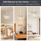 Modern Crystal Chandeliers Ceiling Light Lights Living Room