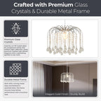 Modern Crystal Chandeliers Ceiling Light Lights Living Room