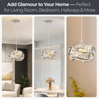 Modern Crystal Chandeliers Ceiling Light Lights Living Room