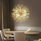 Modern Crystal Dandelion Pendant Firework Chandelier 8 Bulbs