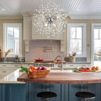 Modern Crystal Dandelion Pendant Firework Chandelier 8 Bulbs