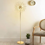 Modern Crystal Fireworks Floor Lamps Chrome Standing Lamp