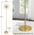 Modern Crystal Fireworks Floor Lamps Chrome Standing Lamp