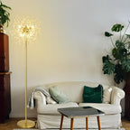 Modern Crystal Fireworks Floor Lamps Chrome Standing Lamp
